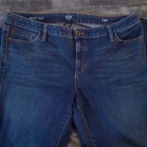 Women a.n.a. Boot Cut, Denim Blue Jean's Size 18W
